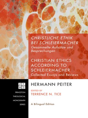 cover image of Christliche Ethik bei Schleiermacher--Christian Ethics according to Schleiermacher